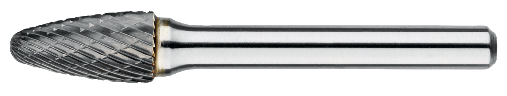 [41.560.0303E] 41.560E Hartmetall Bohrer Modell F, zulaufender Stiel mit runder Kopf, 6 mm Stiel, im Etui (3 mm, 3-FINE, 3 mm)