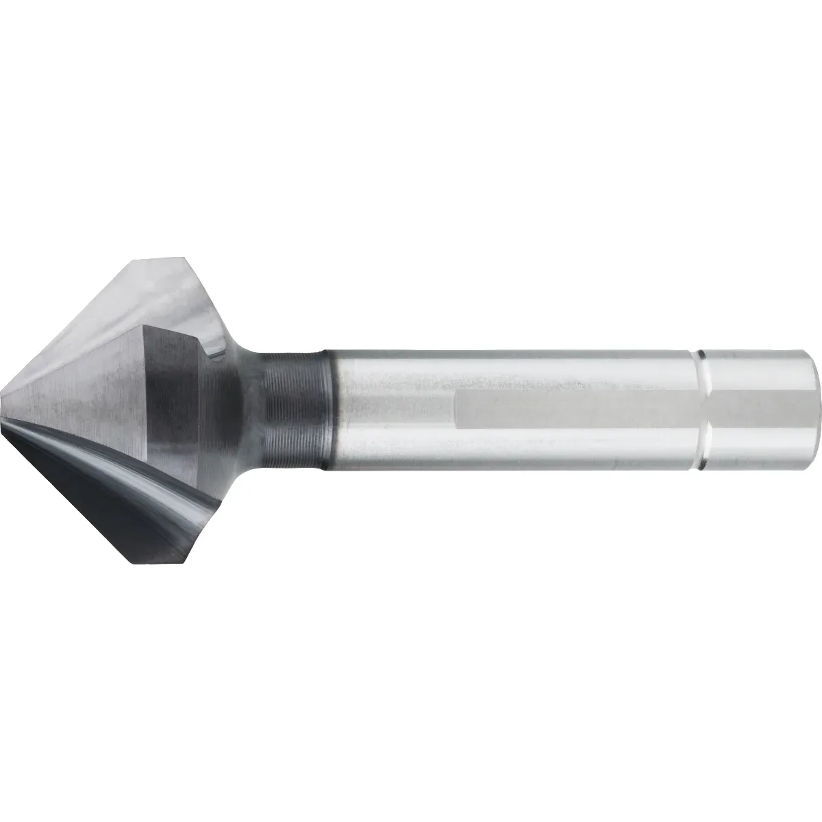 [42.556.0830Q] 42.556Q HSS-E Variable Zinkbeschichtetes Bohrer DIN 335-C 90°, 3 Schneidkanten, TiAlN, mit dreieckigem Schaft, in Quadrobox mit Hängeöse (8,3 mm, 6 mm, M4)