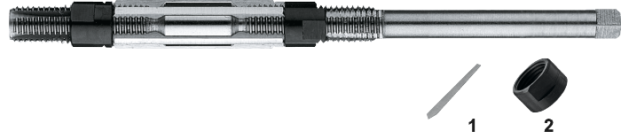 [51.200.0640] 51.200 HSS verstellbarer Handbohrer Typ D (6,4-7,2 mm, 3,8 mm, 3 mm)