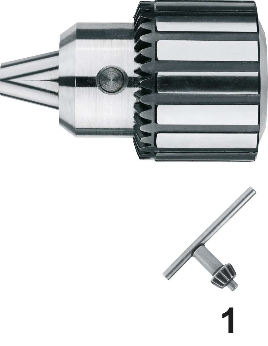 [81.140.1091] 81.140 Zahnrad-Kartellöffnungsbohrerhalter, mit Schlüssel, verstärkte Ausführung (37 mm, d2 J1 · Schachttype J, J1)