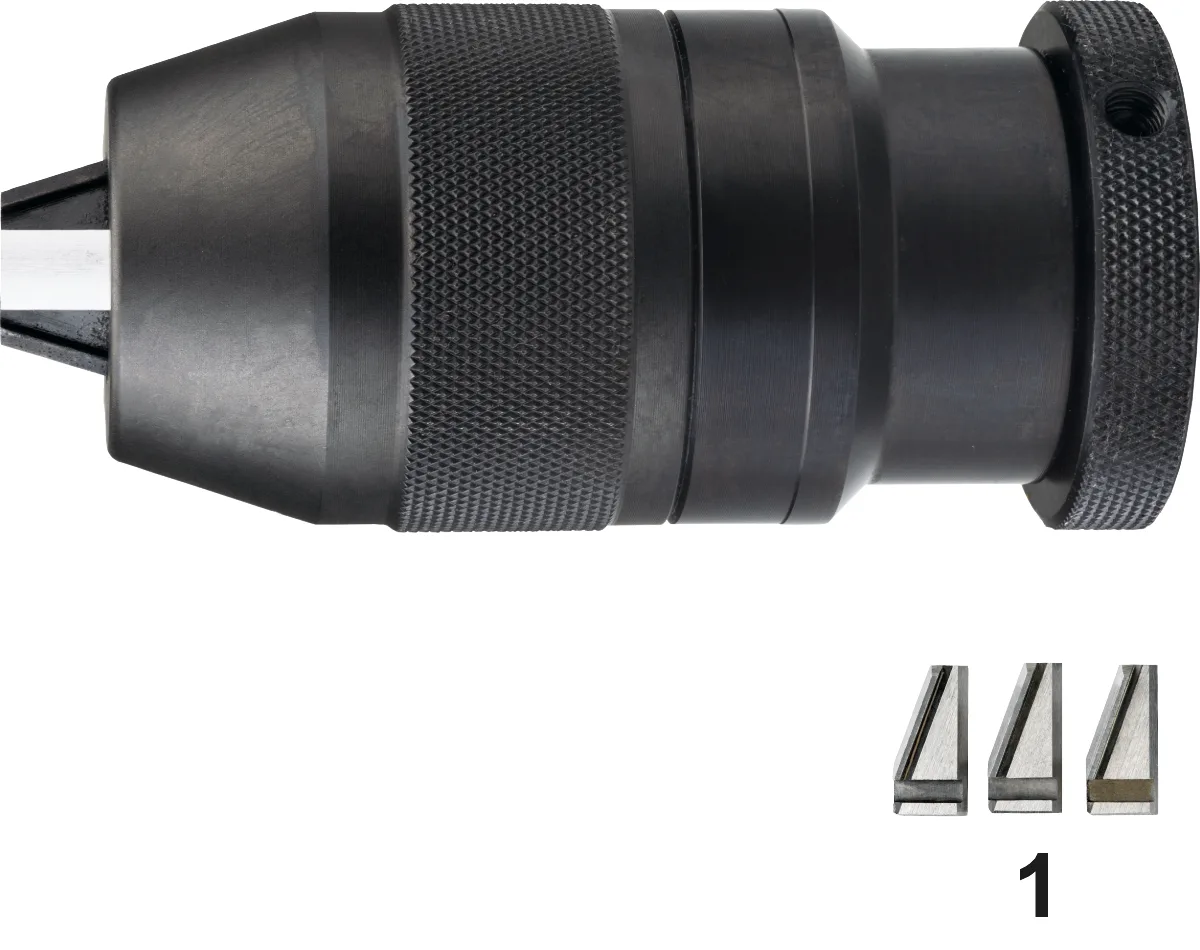 [81.200.0810] 81.200 Self-centering drill holder, type A (33 mm, d2 B10 · Schachttype B · Ø 0,8-8 mm · 1 81.412.0800 · l1 70 mm · l2 65 mm, B10)