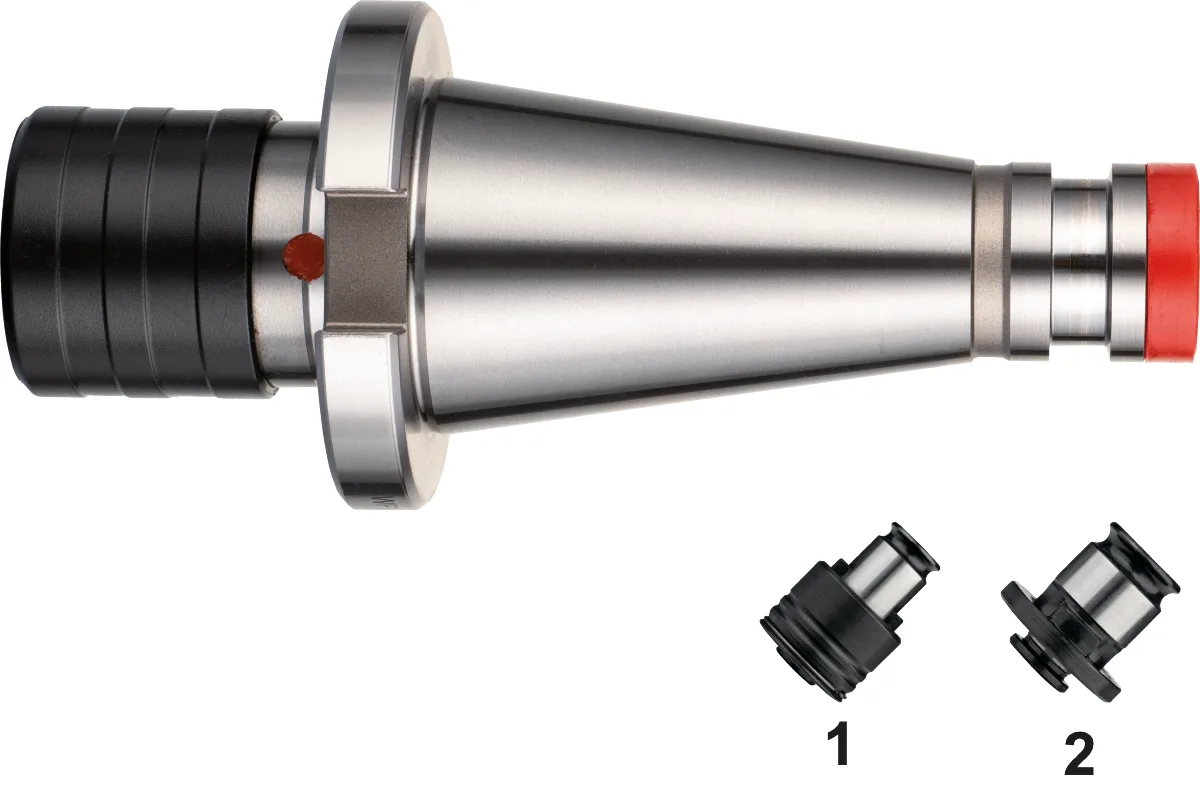 [81.613.3012] 81.613 Taphouder, met druk- en trekcompensatie, DIN 2080, voor gebruik met tapinzetstukken (36 mm, d2 SK30 · l2 51 mm · M M12, SK30, M12)